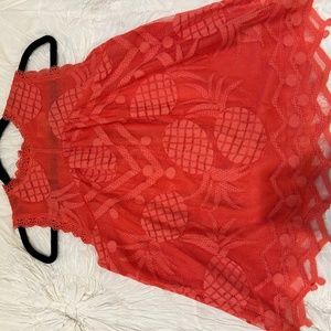 Maeve Anthropologie Lace Pineapple top